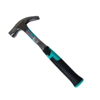 Молоток-гвоздодер литой 500гр. с магнитным бойком, двухкомпонентная рукоятка, "MAXIMUM" MX 16071